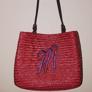 SunBay Handbags Shoulder Bag Red Letter M